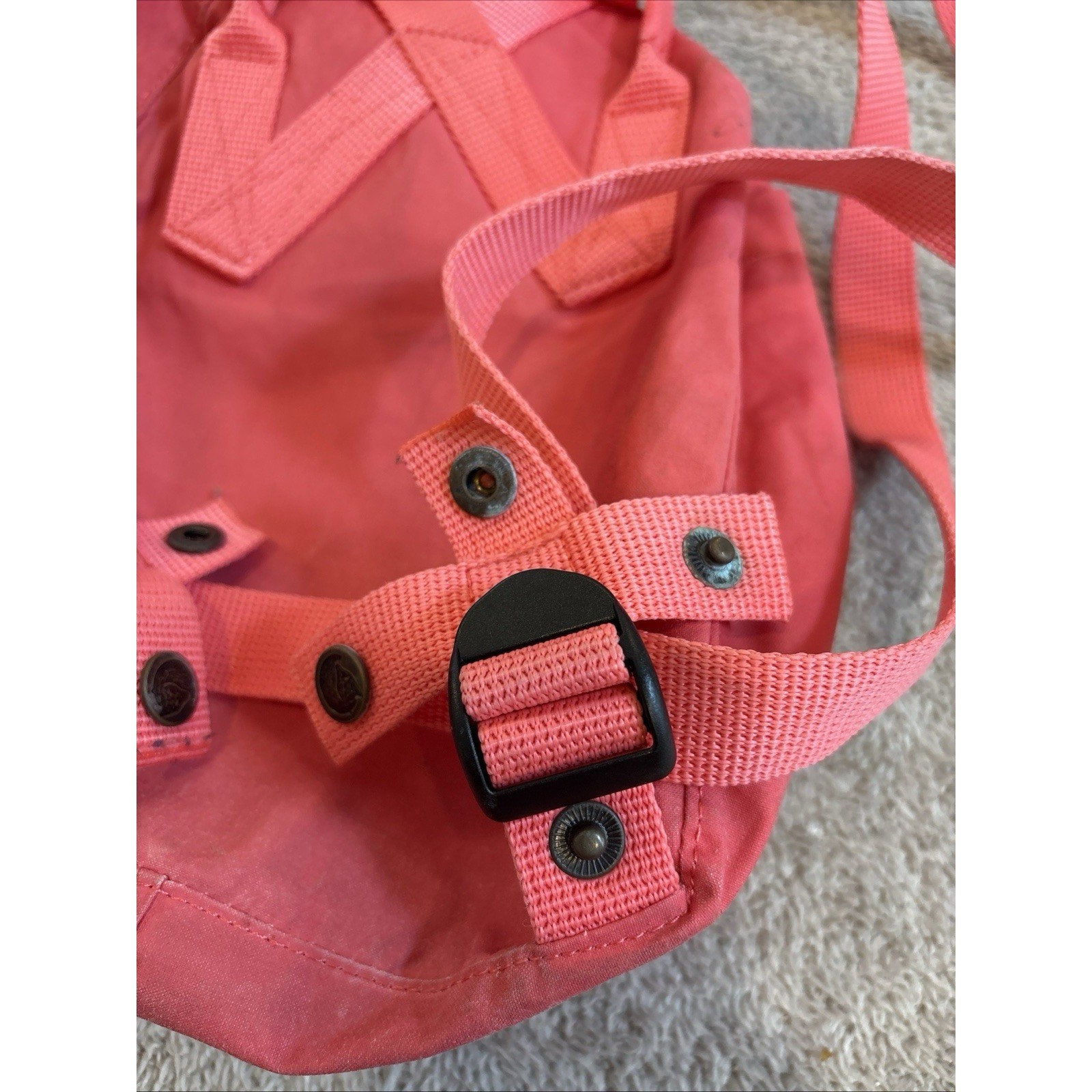 Peach Pink Mini Backpack Classic Lightweight Everyday Bag READ