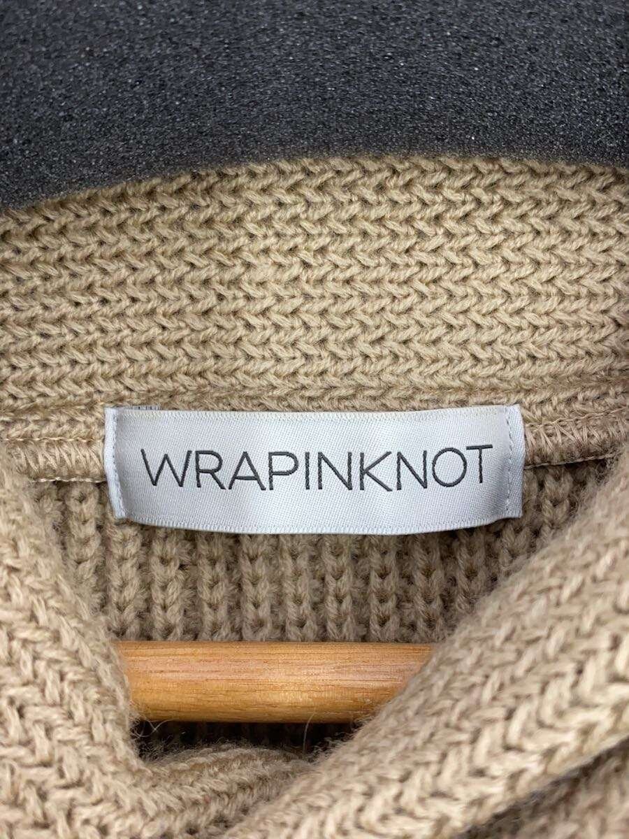 WRAPINKNOT Knit Sweater (Thick) Size 3 Wool CML Plain WK13AW-P004M
