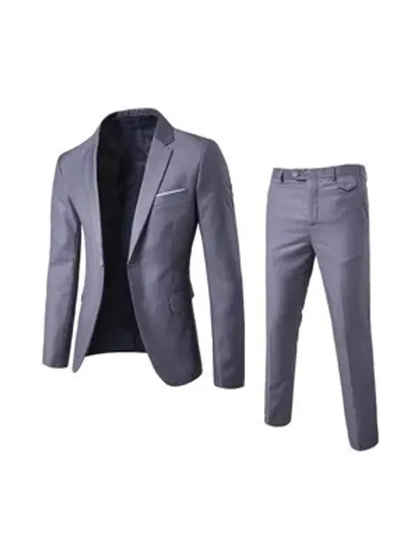 Trajes Para Hombres de Vestir Chaqueta Elegantes Saco Pantalón Largo Boda