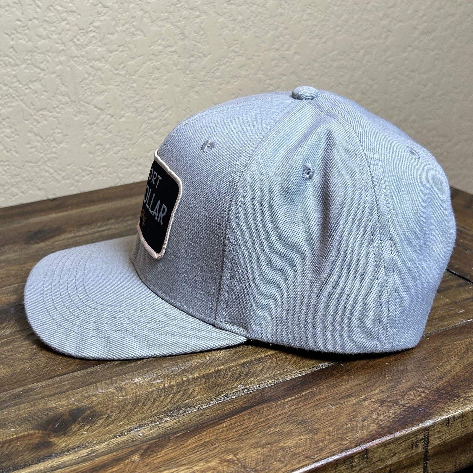 Troll Co Clothing Blue Collar Support Trucker Hat Gray Snapback Baseball Cap