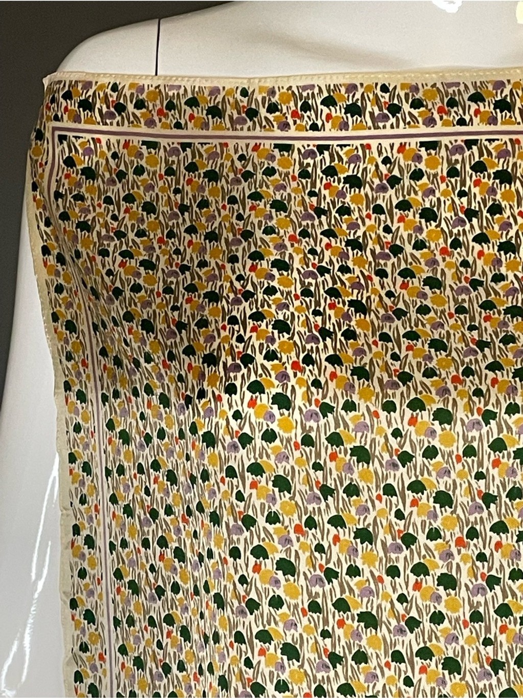 Vintage New Old Stock Echo Silk Scarf 17 In Sq Mint Condition