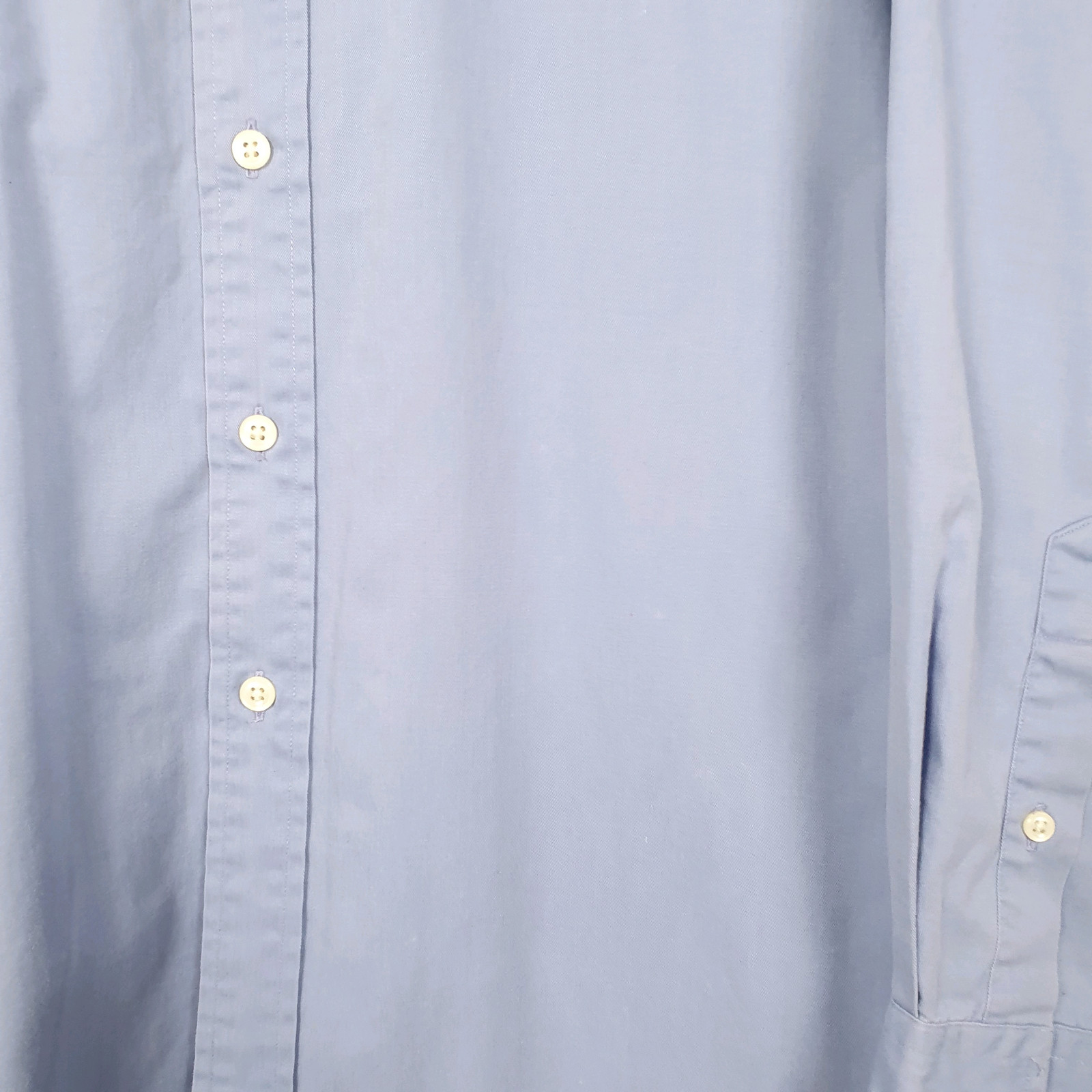 NORSPORT Blue Shirt Long Sleeve Casual Cotton Mens M