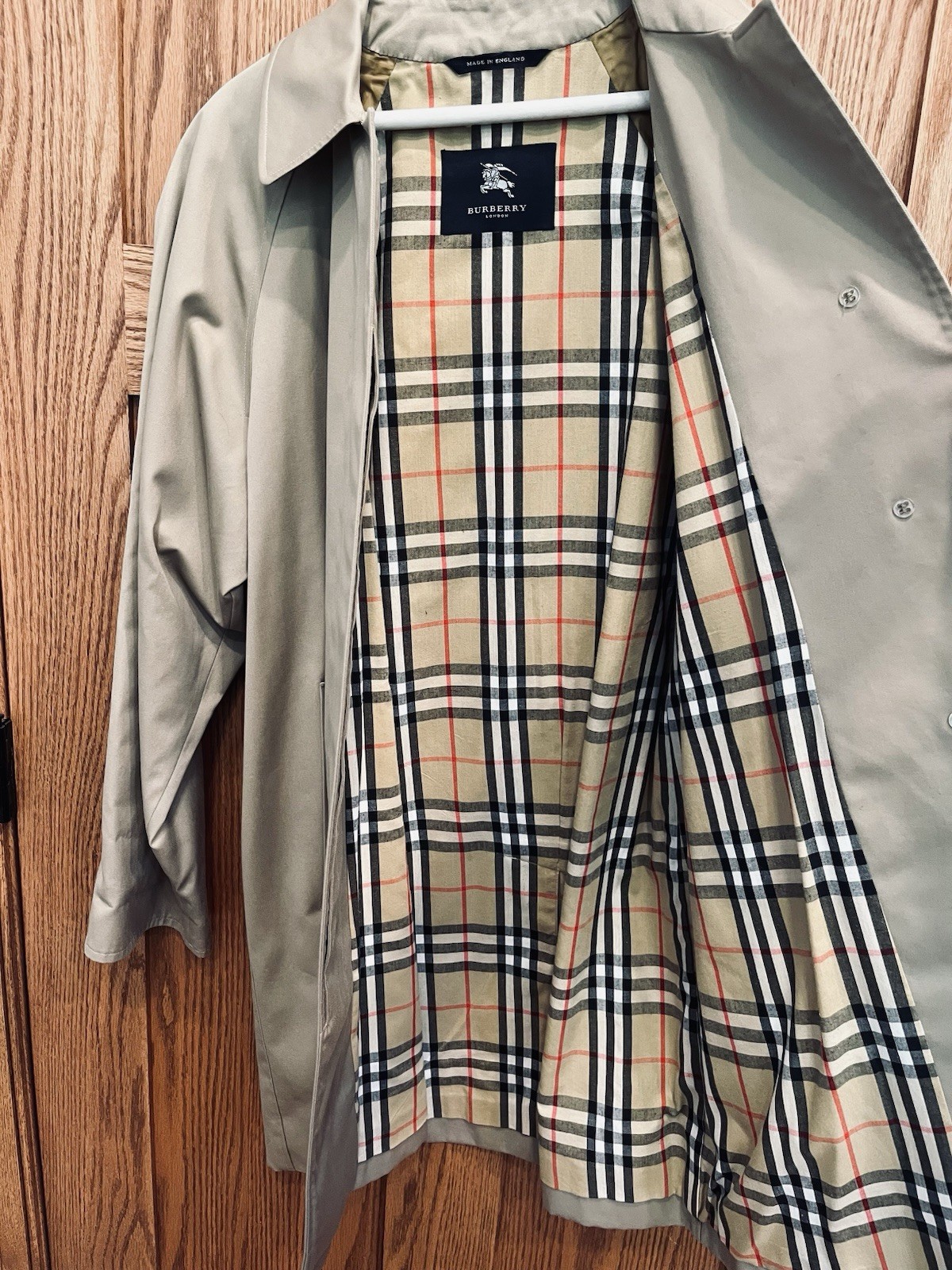 Vintage Authentic Burberry London Mini C99B Size 14R US-12 Beige Overcoat Lined