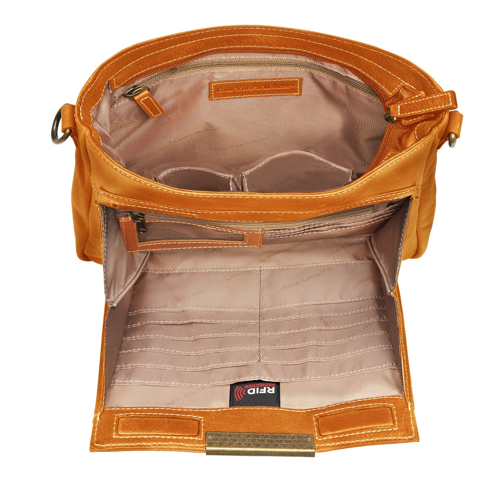 Gun Tot’n Mamas Crossbody Concealed Carry Purse GTM-CZY/98 Caramel
