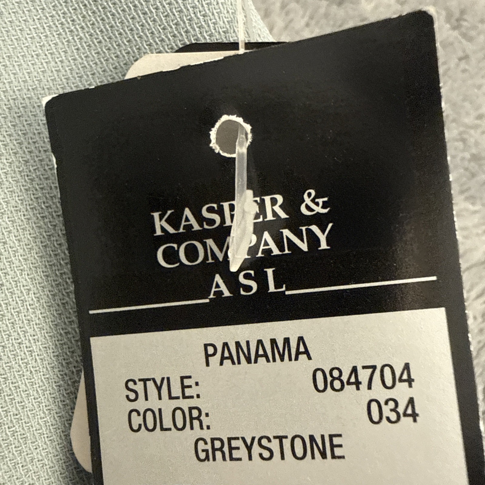 New Kasper Company ASL Knee Length Pencil Skirt Size 8 Greystone Gray Stretch