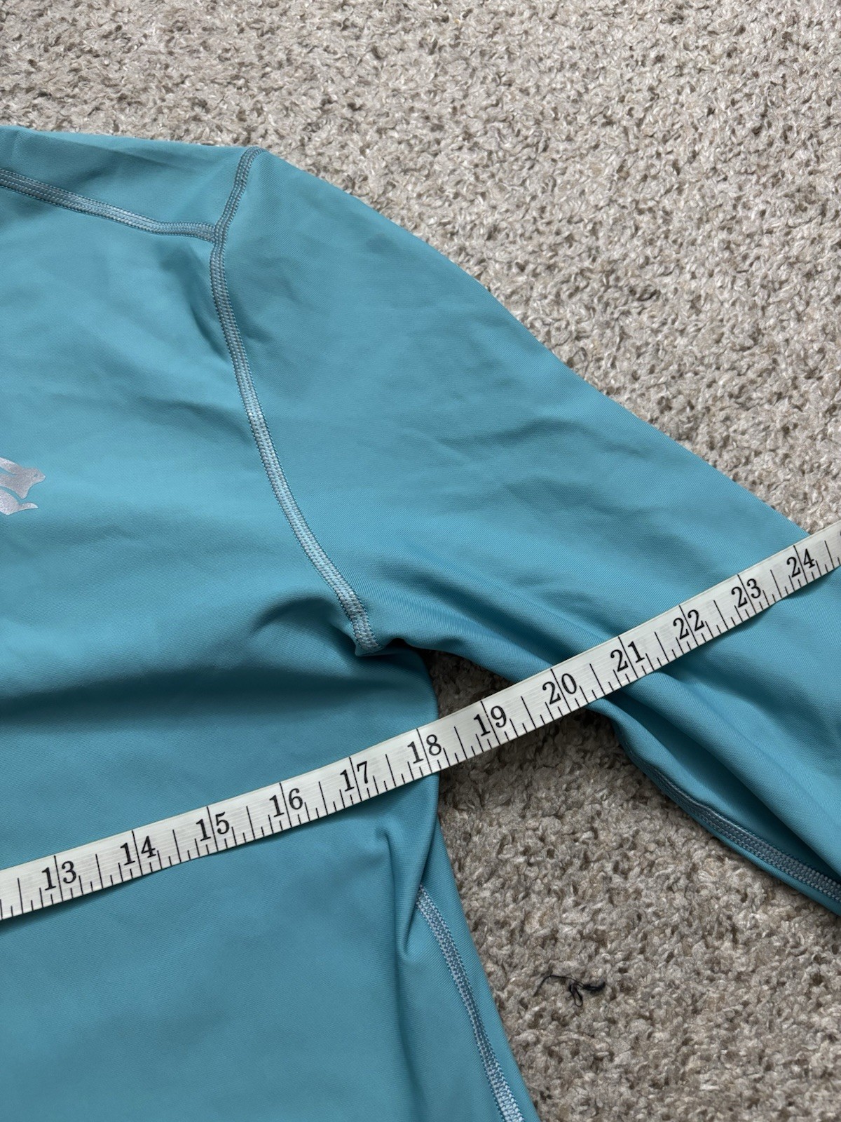 rabbit Shirt Womens XL Blue Cold Front Compression Top Mock Neck Base Layer