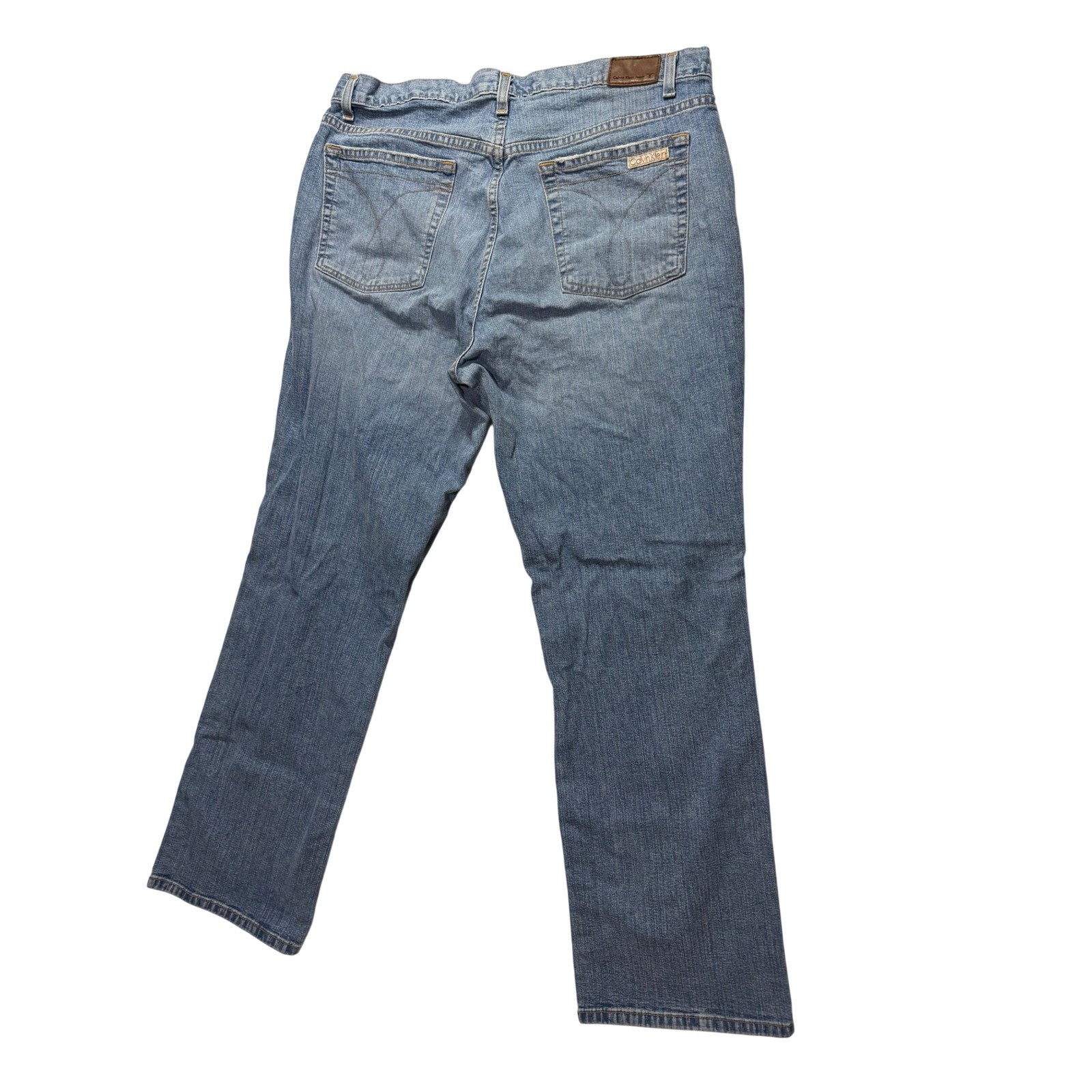 Calvin Klein Jeans Womens 16 Stretch Bootcut Light Vintage Denim Blue W394415