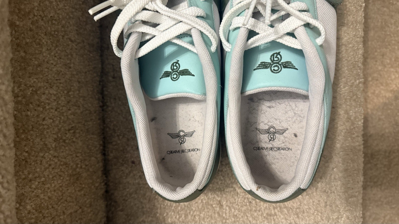 Creative Recreation Shoes Cesario Lo Green White Leather Sneakers Size 10.5