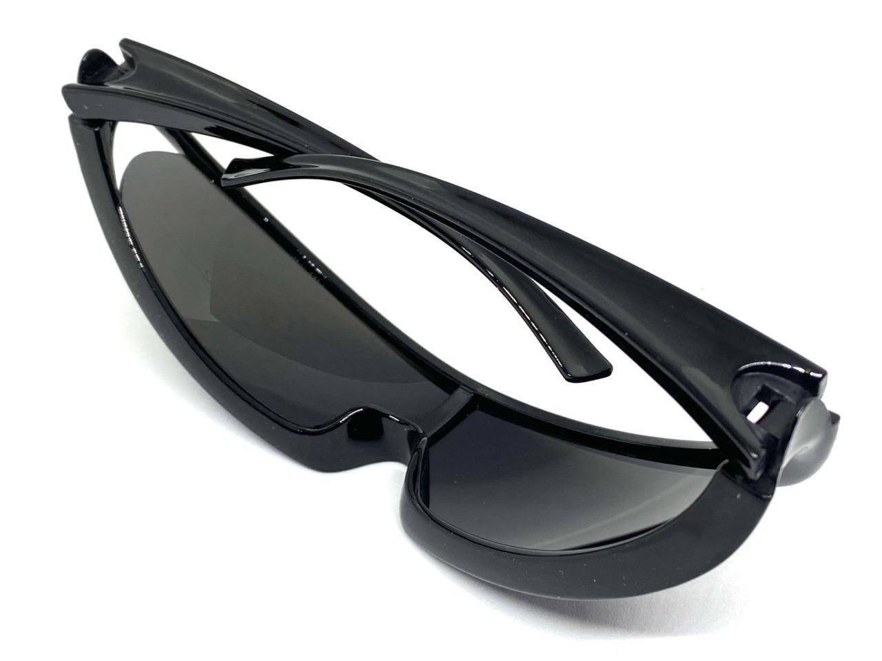 SPACE ROBOT PARTY RAVE COSTUME CYCLOPS FUTURISTIC SHIELD SUN GLASSES Blue Lens
