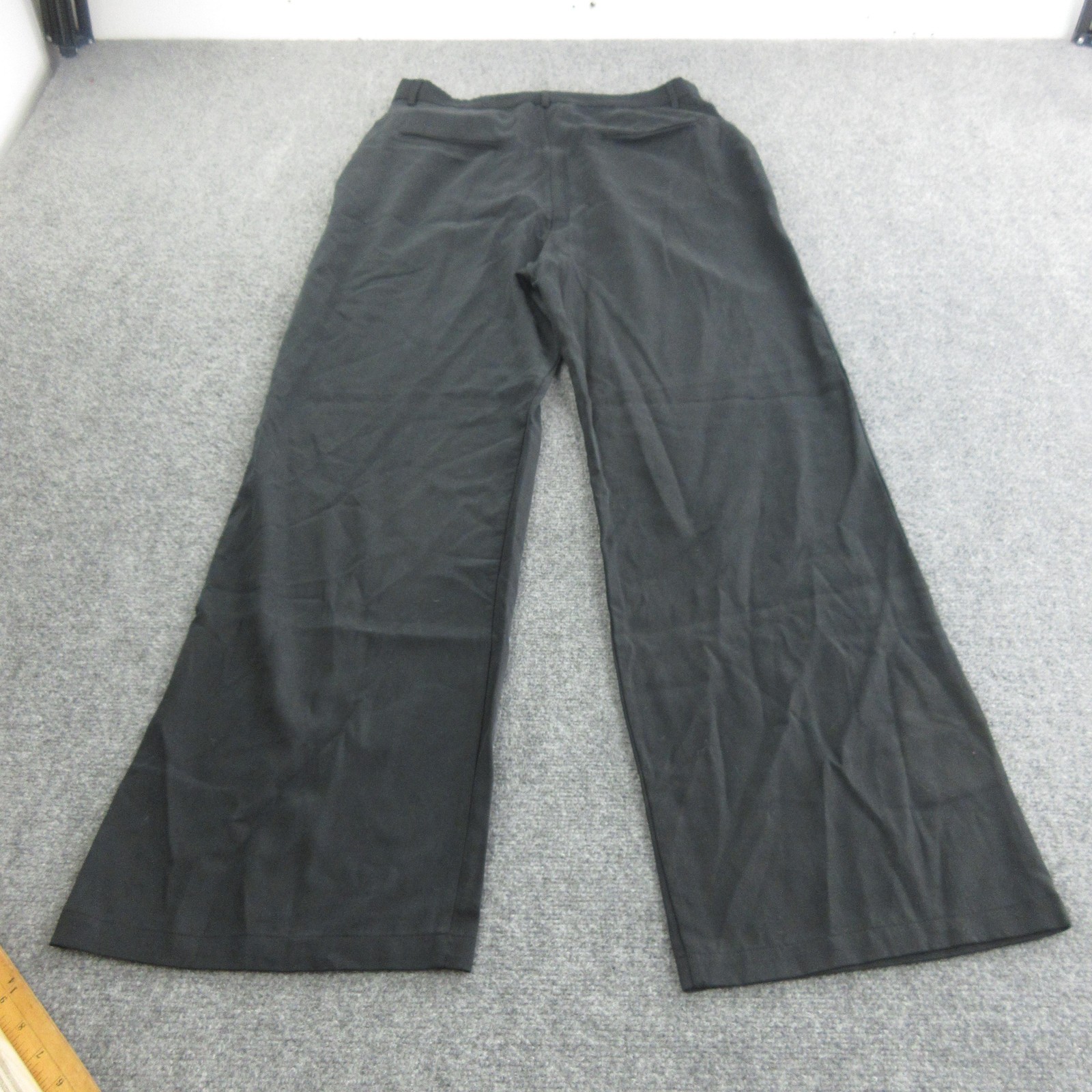 Reformation Dress Pants Womens 12 Black Lyocell Wide Leg Pleated Career Trousers