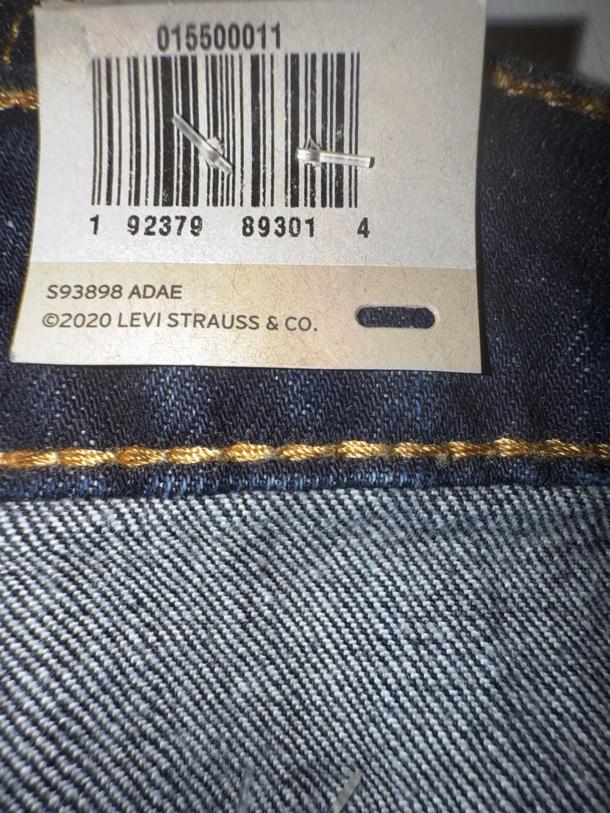 Levi’s 550 Relaxed Jeans Men’s 56×28 Big & Tall Stretch Dark Wash NWT B12#11