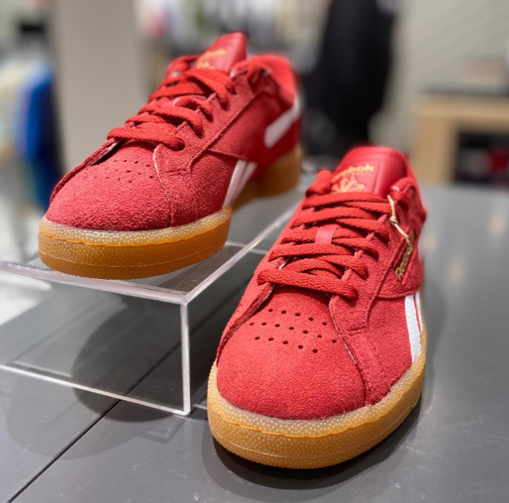 Reebok Club C Ground UK Red Casual Shoes Unisex Suede Sneakers Multi Size