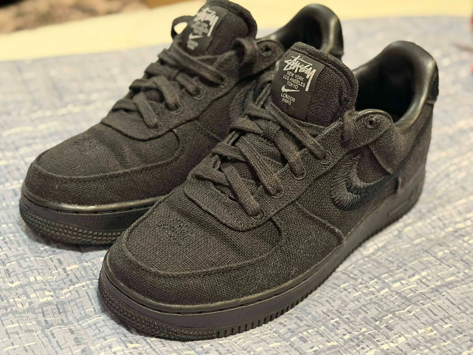 Size 7 – Nike Air Force 1 Low Stussy Black