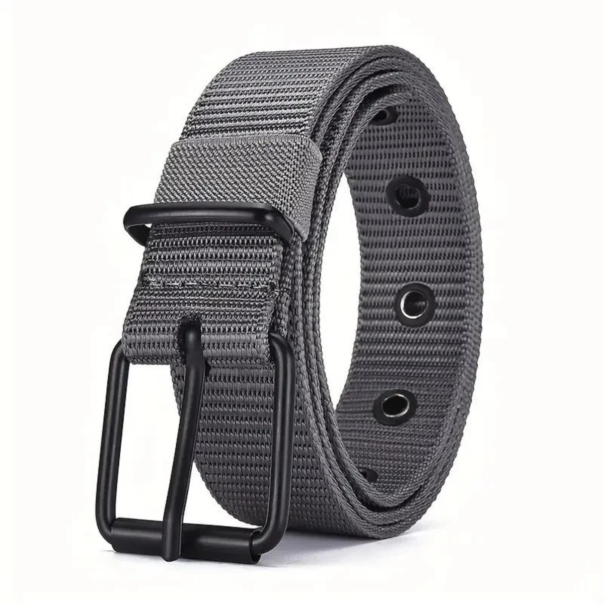 Men Nylon Canvas Tactical Belt Heavy Duty Quick Release Buckle Work Belt