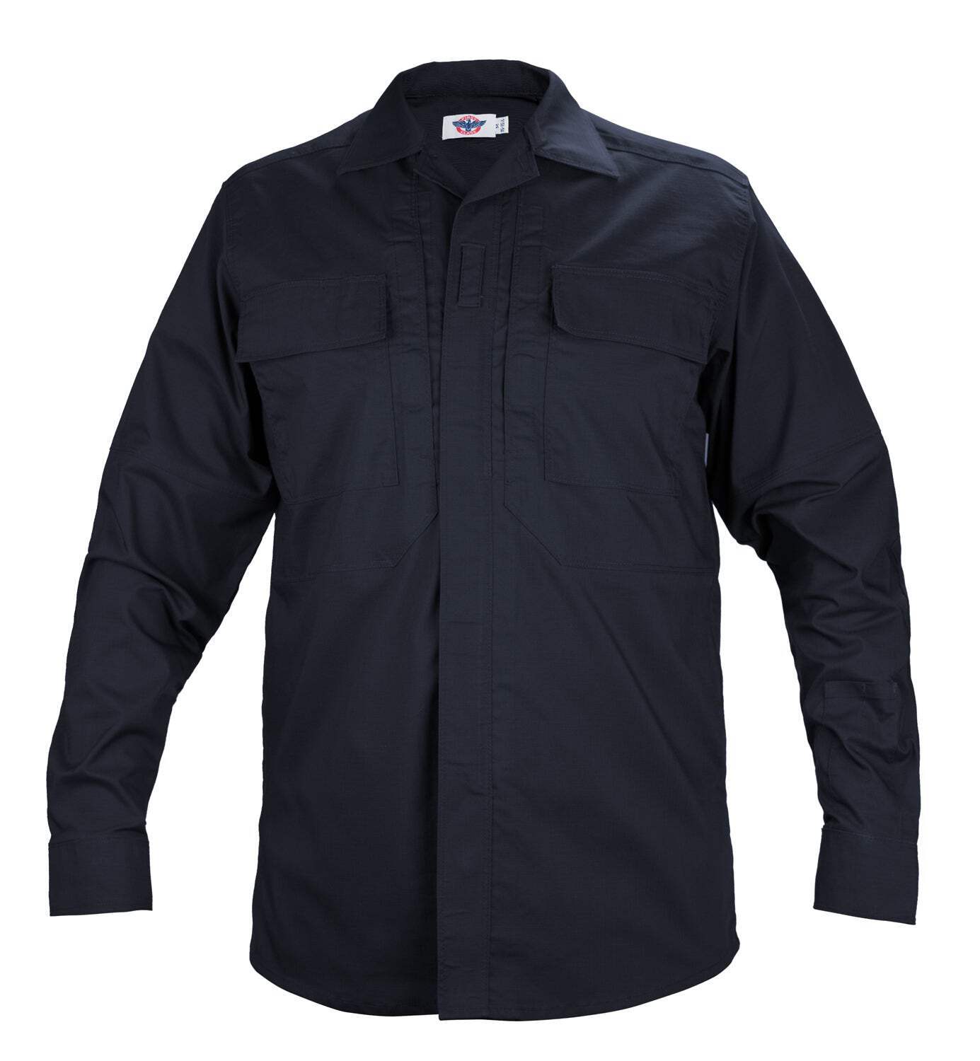 Tactical PolyCotton Rip-Stop BDU Long Sleeve Lightweight Breathable Zipper Shirt