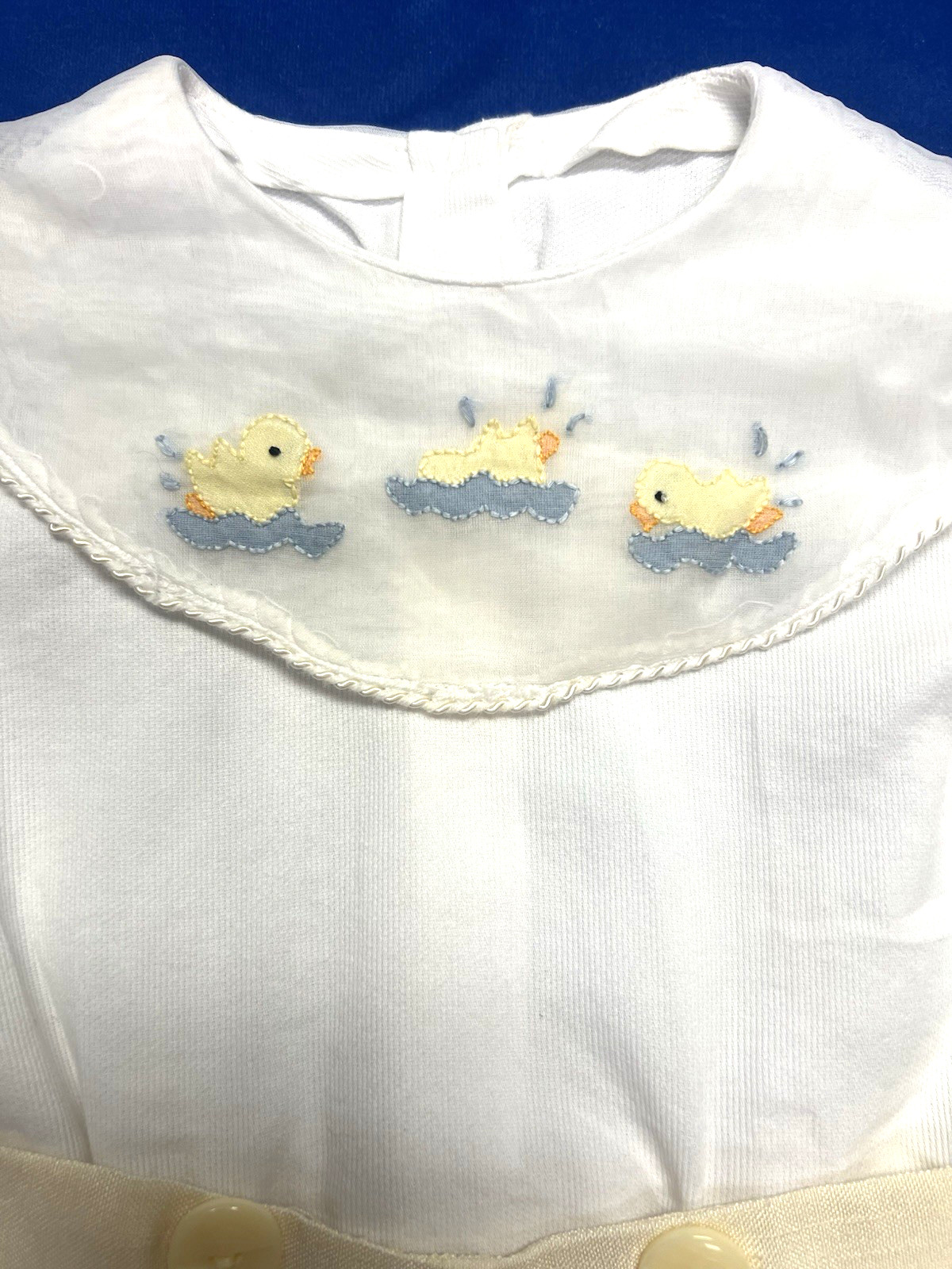 Vtg Baby Boy Jon Jon Wedding Special Occasion Pale Yellow 6mo?