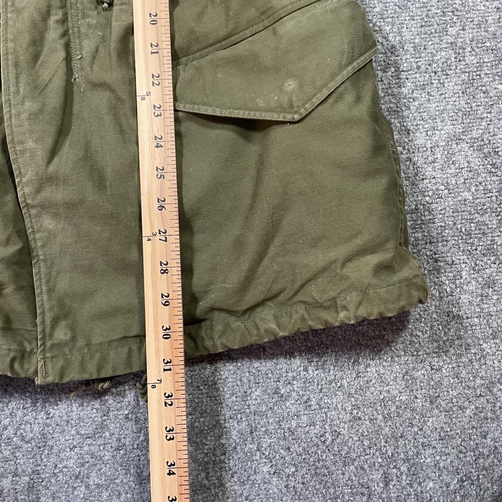 Vintage US Army M51 Field Jacket Small Olive Green 1958 M-1951 Korean War Owens