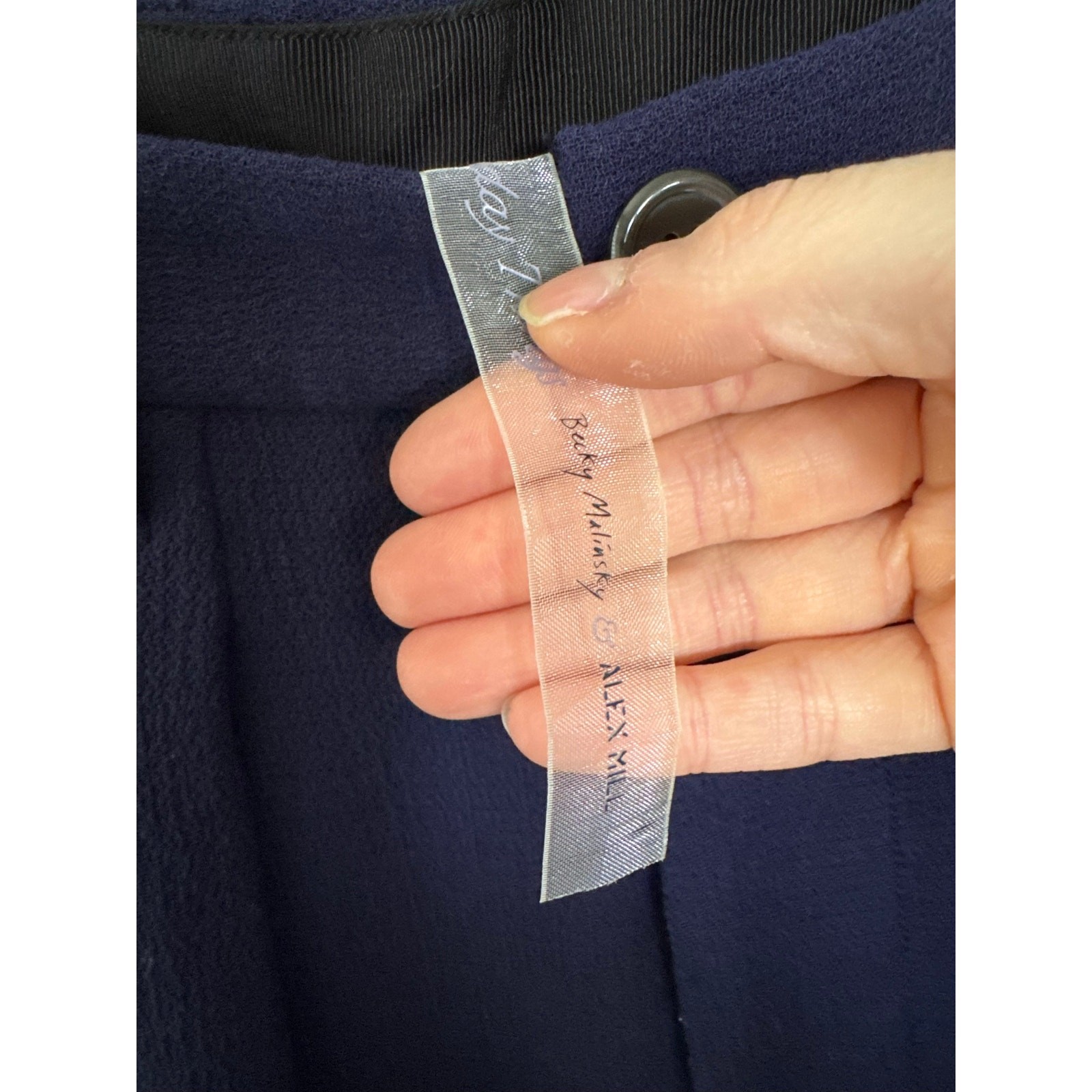 NWOT Alex Mill x Becky Malinsky Pleated FrontWool Pants in Evening Blue SZ 2