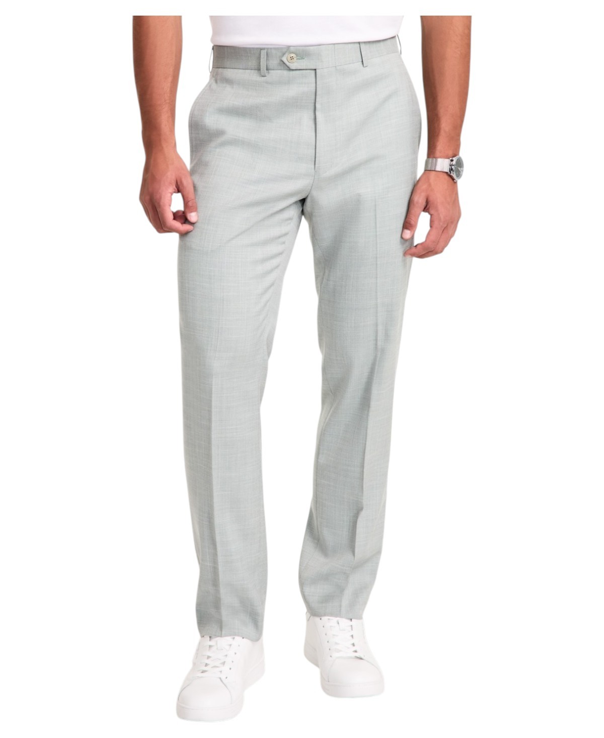 Michael Kors Mens Classic fit Dress Pants 34 / 32 Light Green Solid