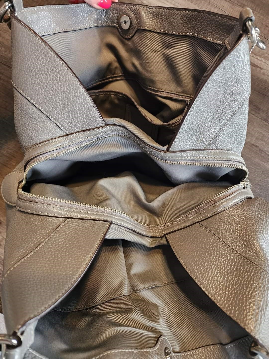 Coach Bag Gray No. H1857-F28997 Used