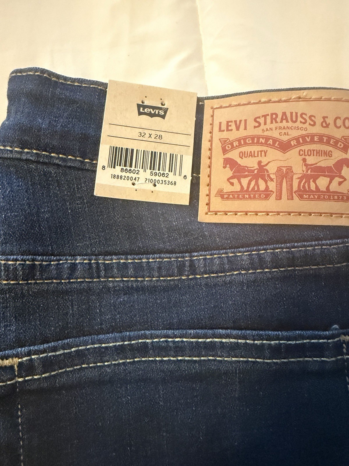 Levi Men’s Jeans, Size 32 X 28, New With Tag