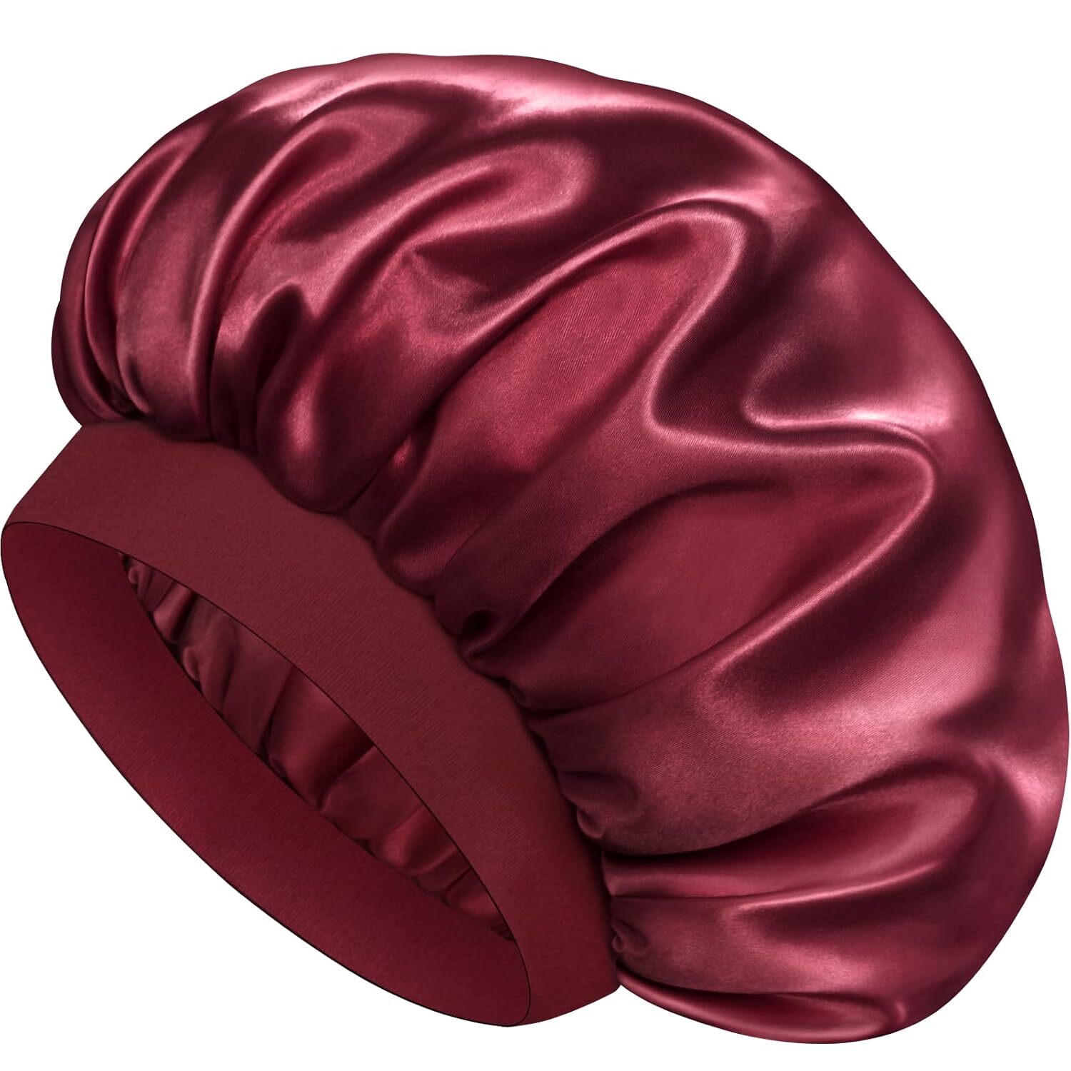 Satin Bonnet Silk Hair Bonnet Adjustable Bonne for Sleeping with Tie Band LOT