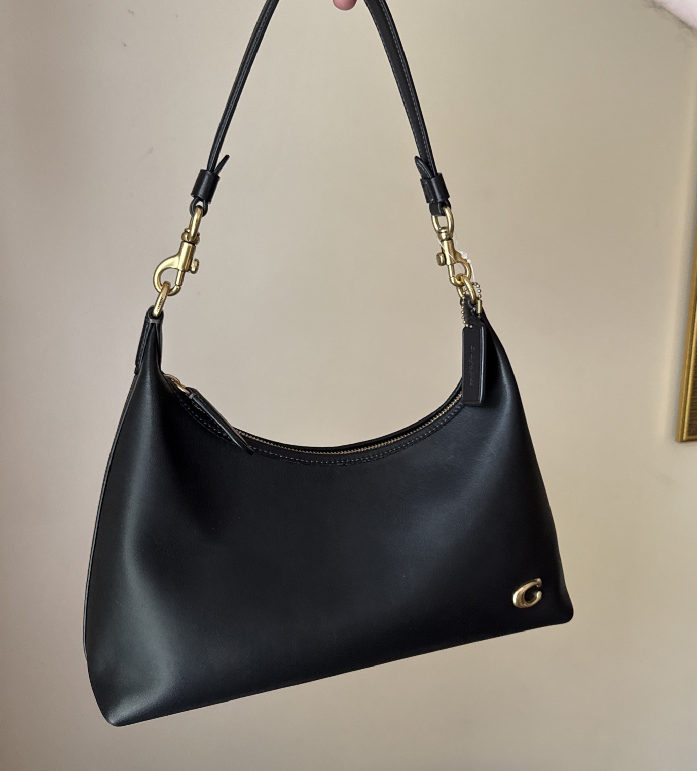 Coach Juliet Shoulder Bag Leather 2Way Crossbody Handbag Black # CR981 NWT