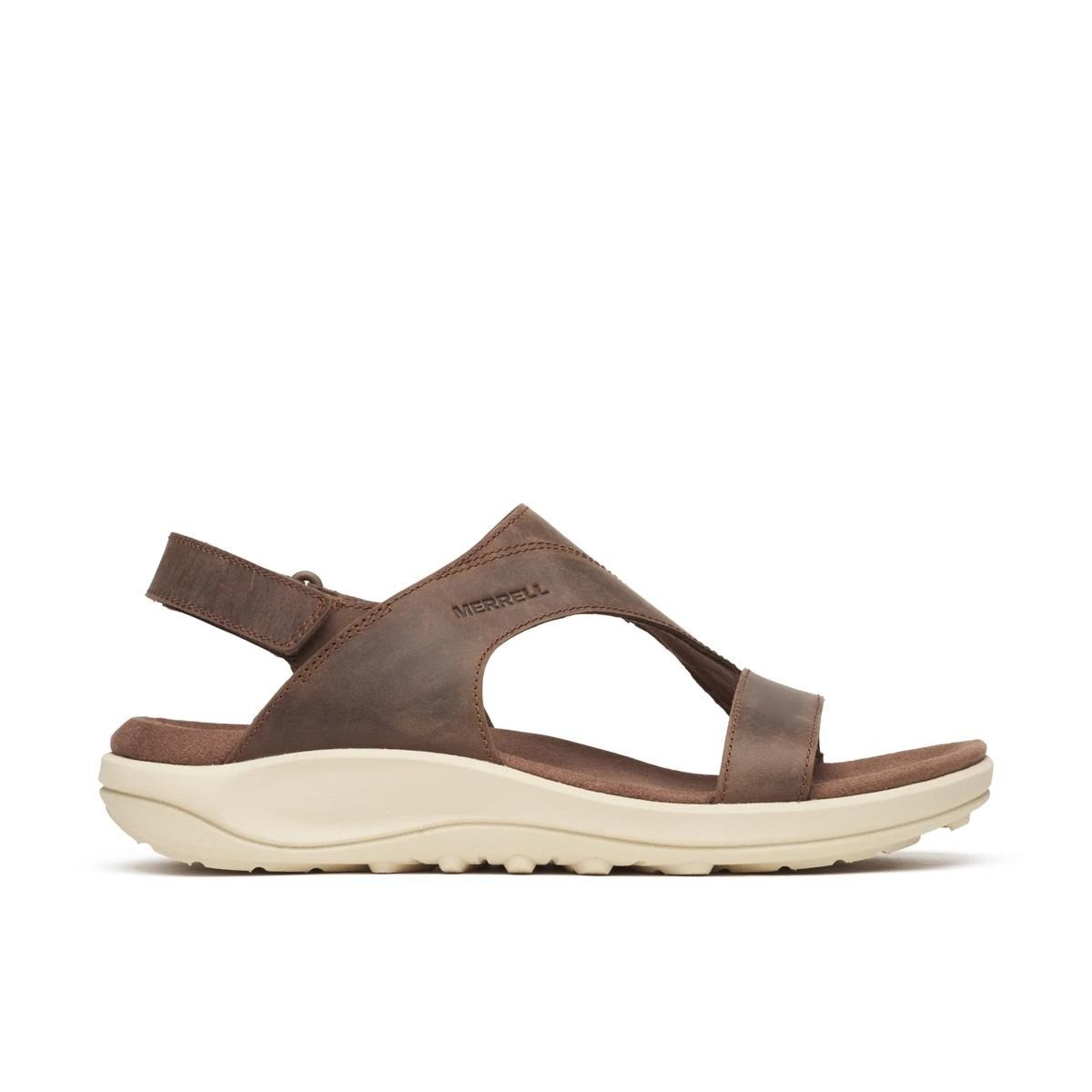Merrell District 4 Luxe Backstrap Womens Leather Sandals Adjustable Comfort EVA