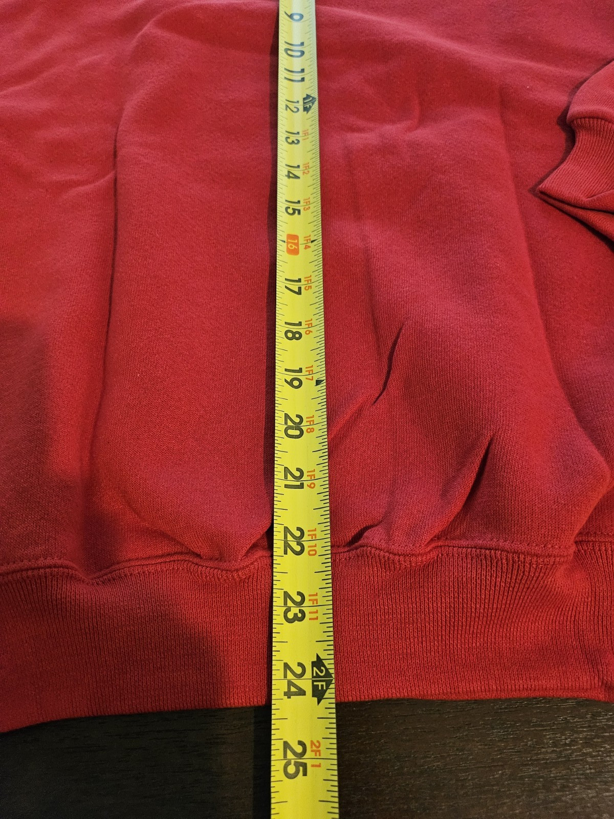 Vintage Russell Athletic Blank Red Sweatshirt Pullover Size Small