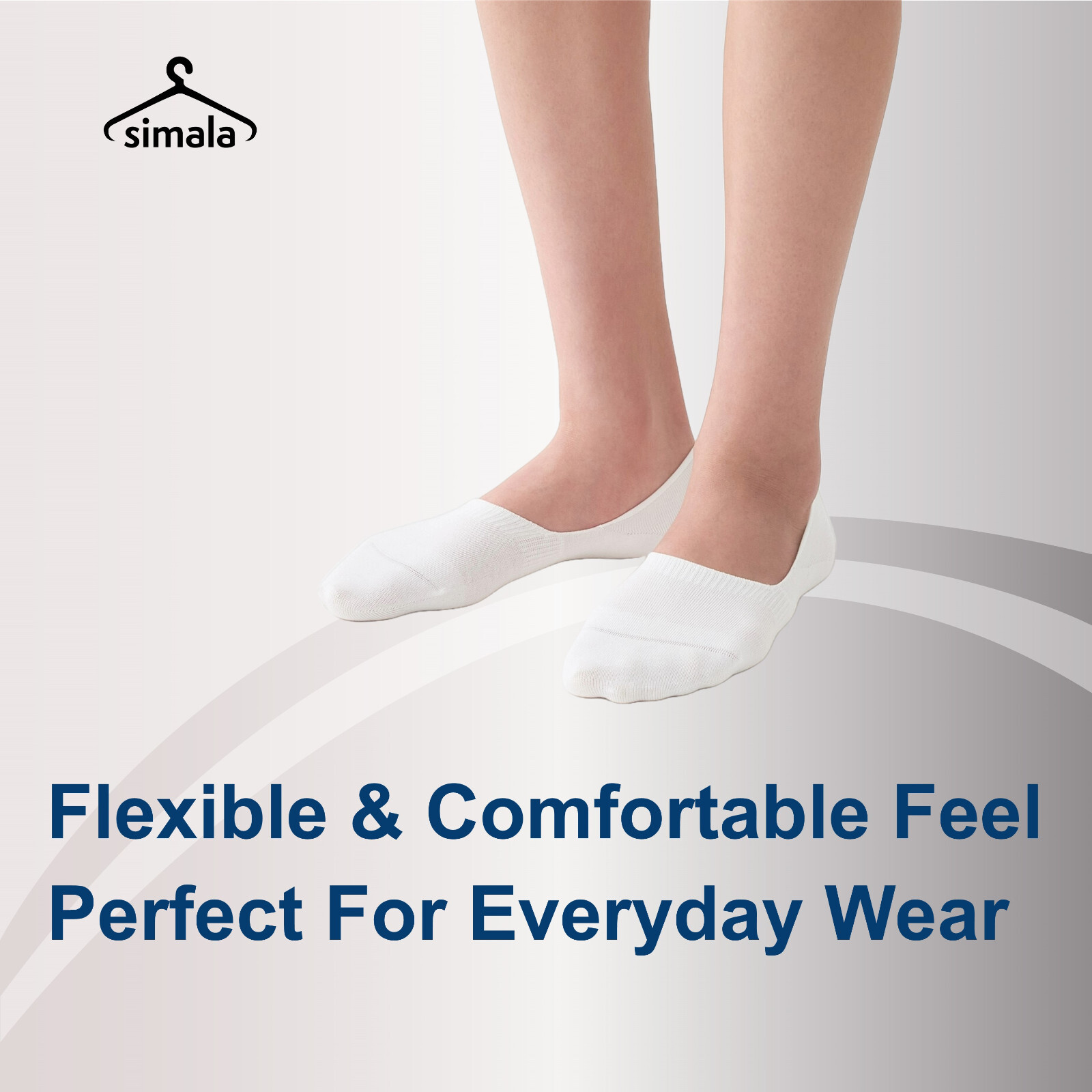 Invisible Trainer Socks For Women 98% Cotton Size 4-7 No Show Liner Socks