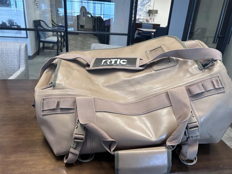 RTIC Duffle Bag Large, Brown, Waterproof Tote for Men & Women