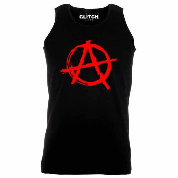 Anarchy Symbol Vest Men’s Punk Rock Bedlam Evil Anarchist Rocker War Funny