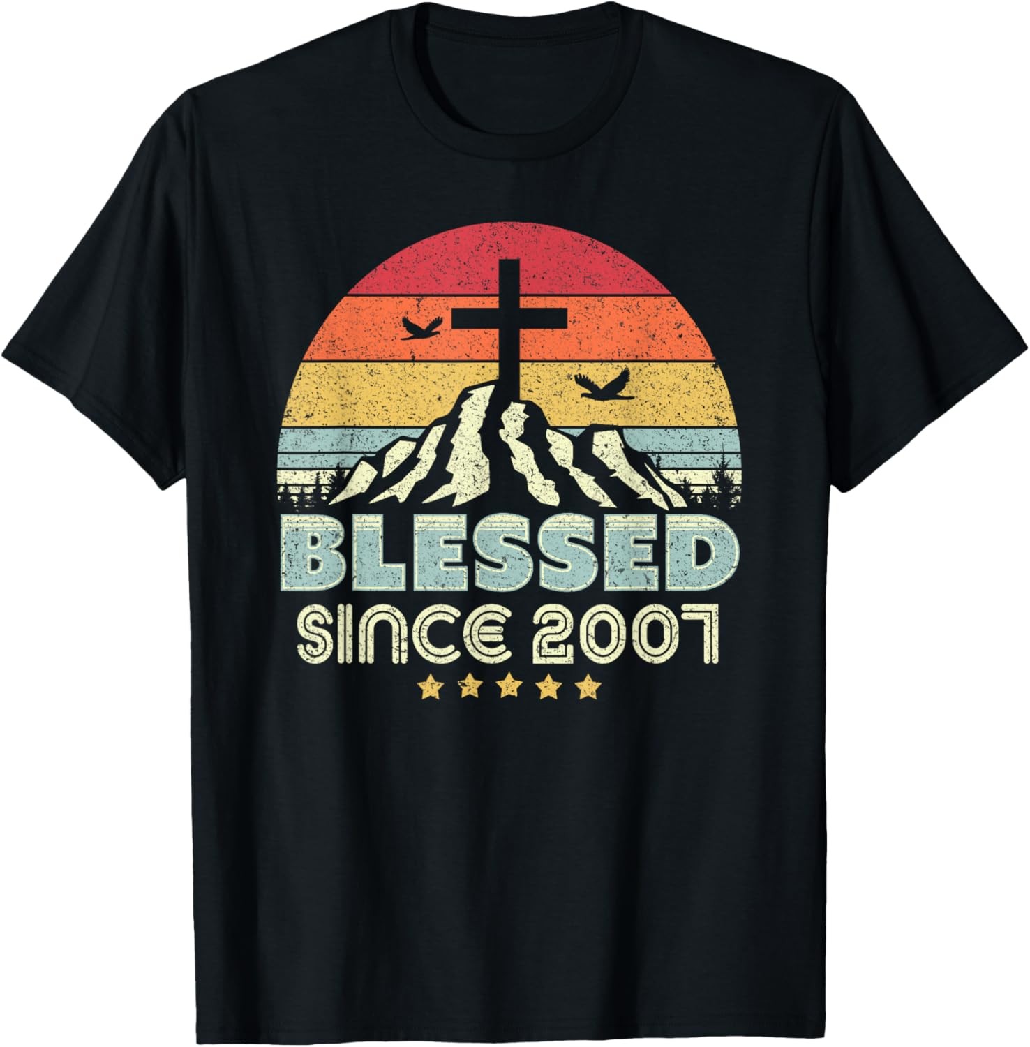 Blessed Since 2007 Shirt. Vintage, Christian Birthday Gift T-Shirt