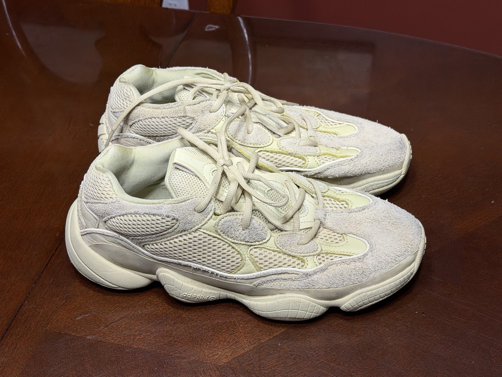 Adidas Yeezy 500 Super Moon Yellow Suede Leather Size 10 DB2966