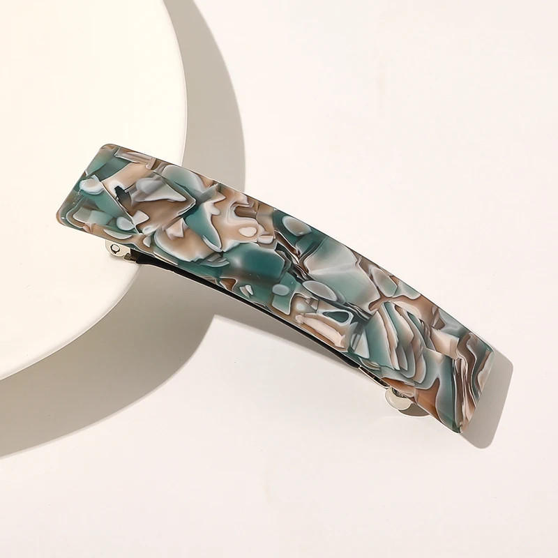 Leopard Marble Geometric Hair Clips Barrettes Women Hairpins Accessories