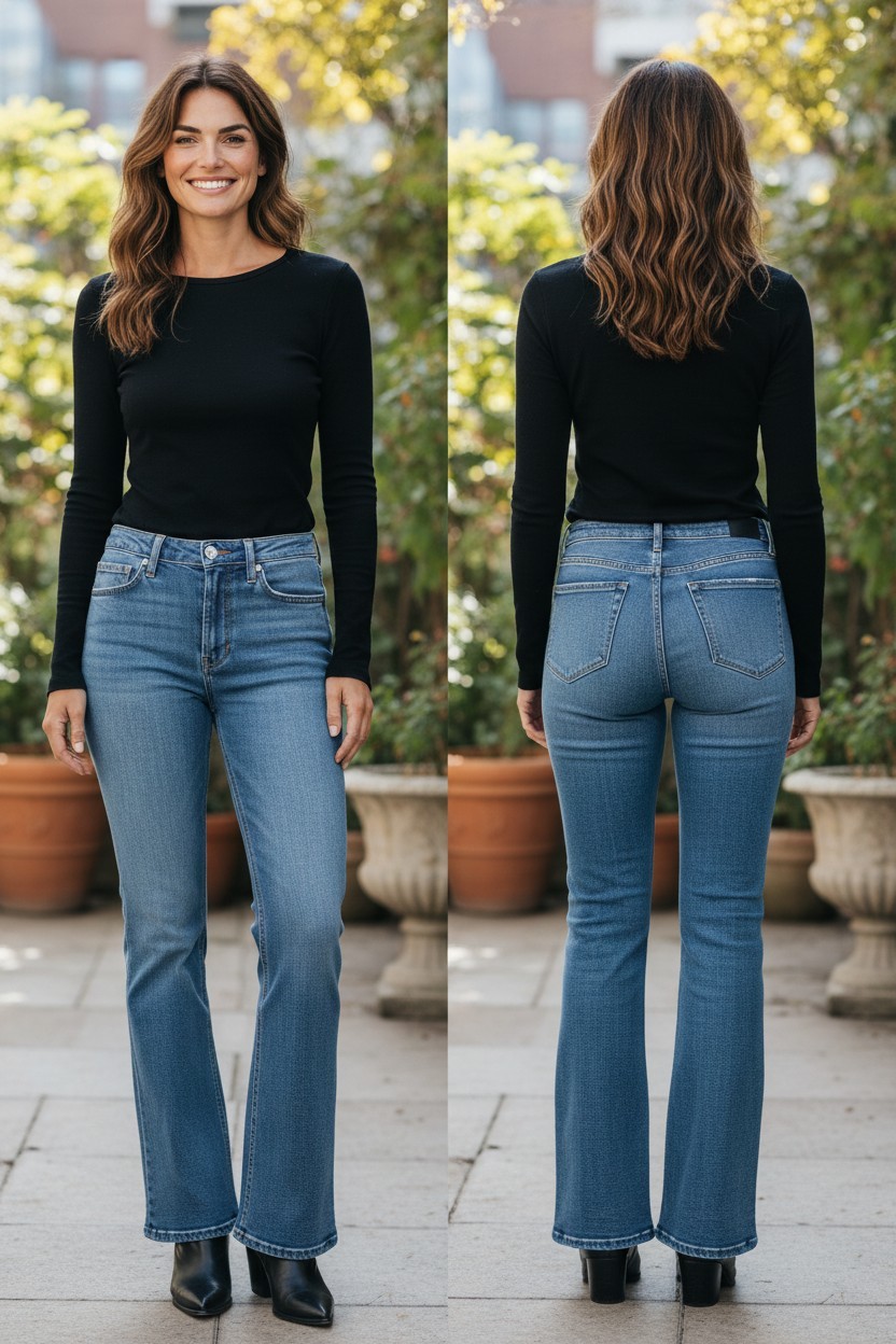 YMI Jeans Juniors Size 11/30 Below Waist Denim Flared Leg Stretch