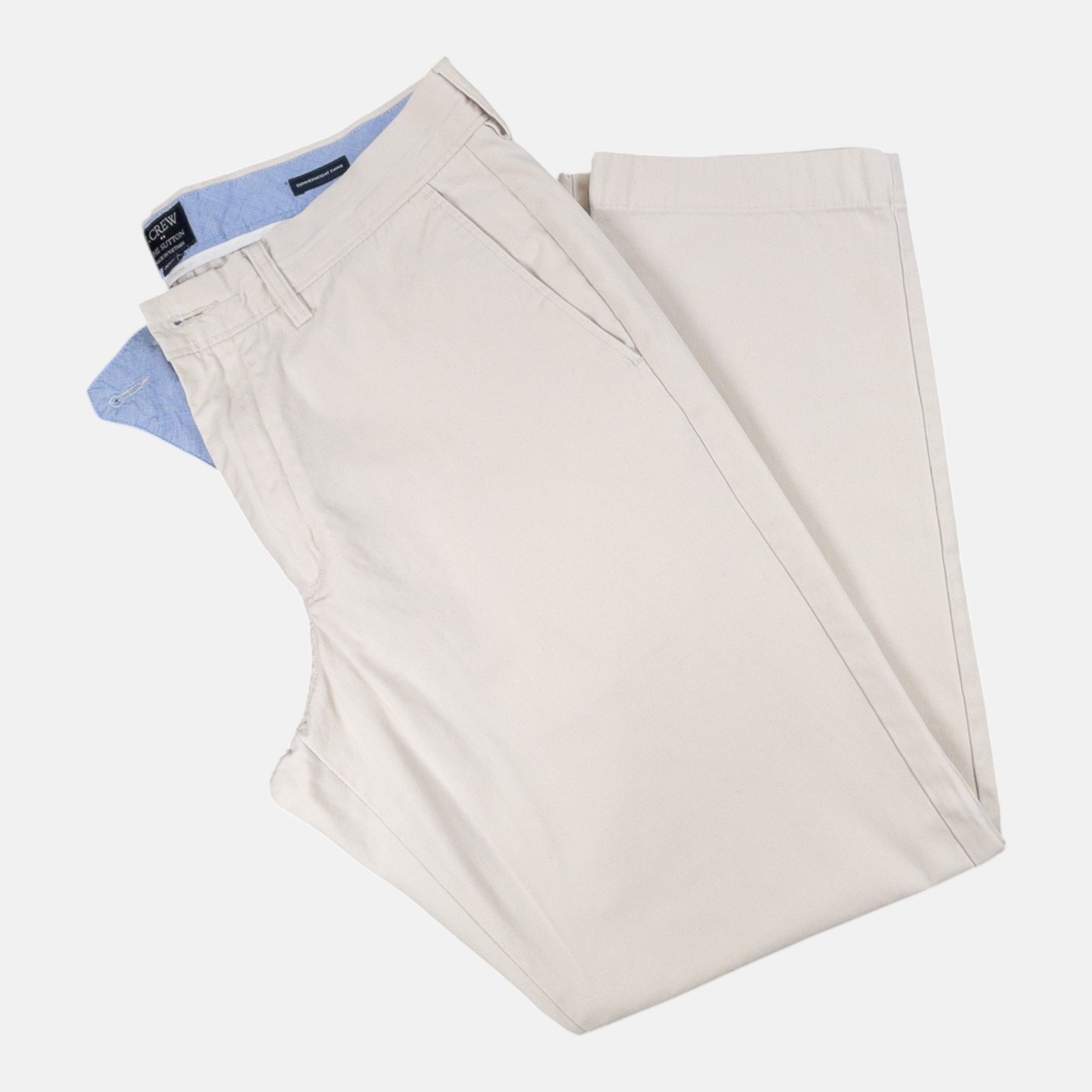 J Crew The Sutton Summerweight Chino Pants Mens 32×30 Ivory
