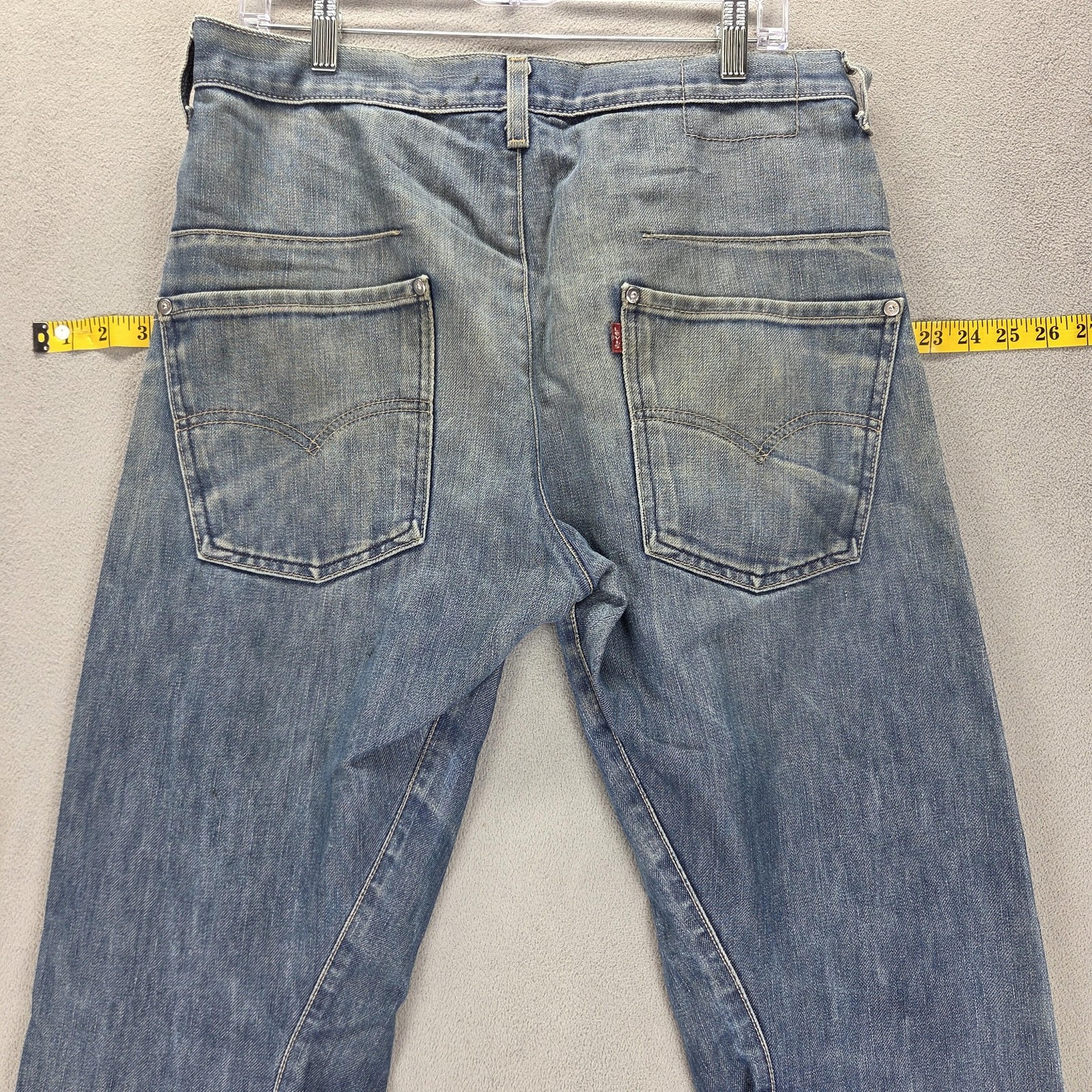 Vintage Levis Engineered Jeans Mens 32×32 Blue Twisted Button Fly Medium Wash