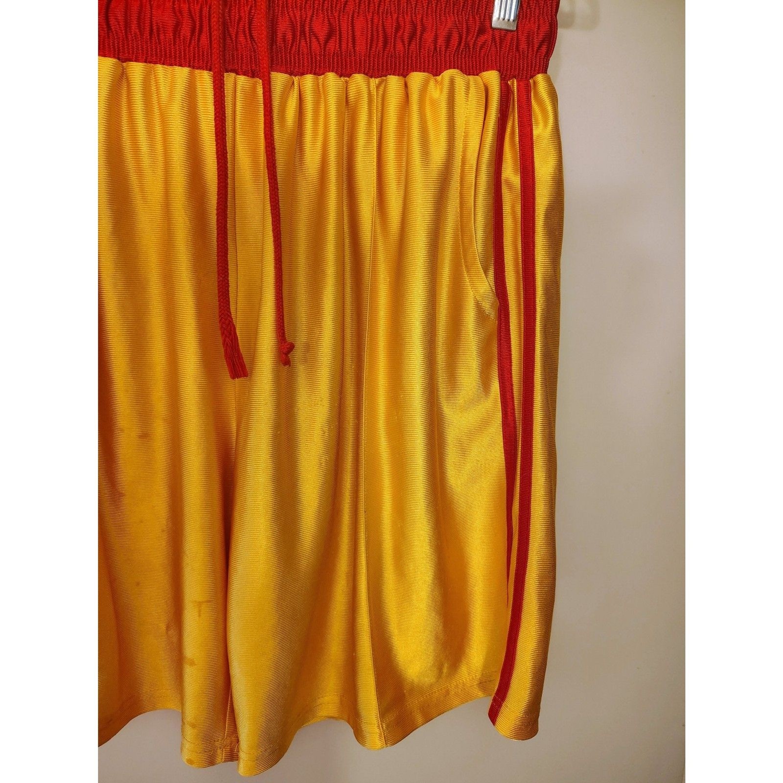 Dodgeball Average Joe’s Jersey & Shorts Set Yellow Red Large L Unisex