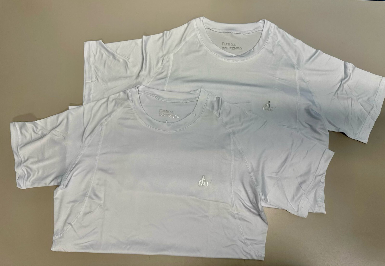 Pack of 2 – Men Stretch Compression Short Sleeve Shirt, White