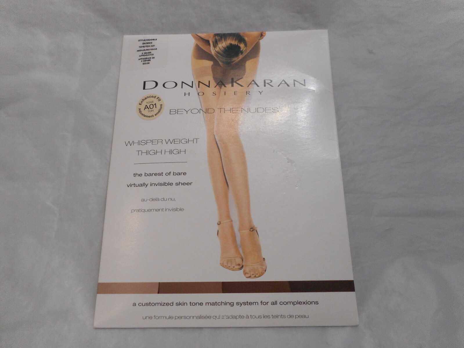 Donna Karan The Nudes Hosiery Whisper Weight Thigh High DKsoo3,A01 Medium