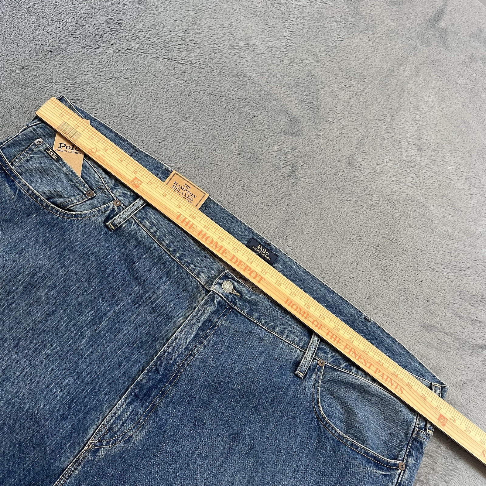 Polo Ralph Lauren Big & Tall Jeans 52B x 30 Hampton Relaxed Straight Leg NWT