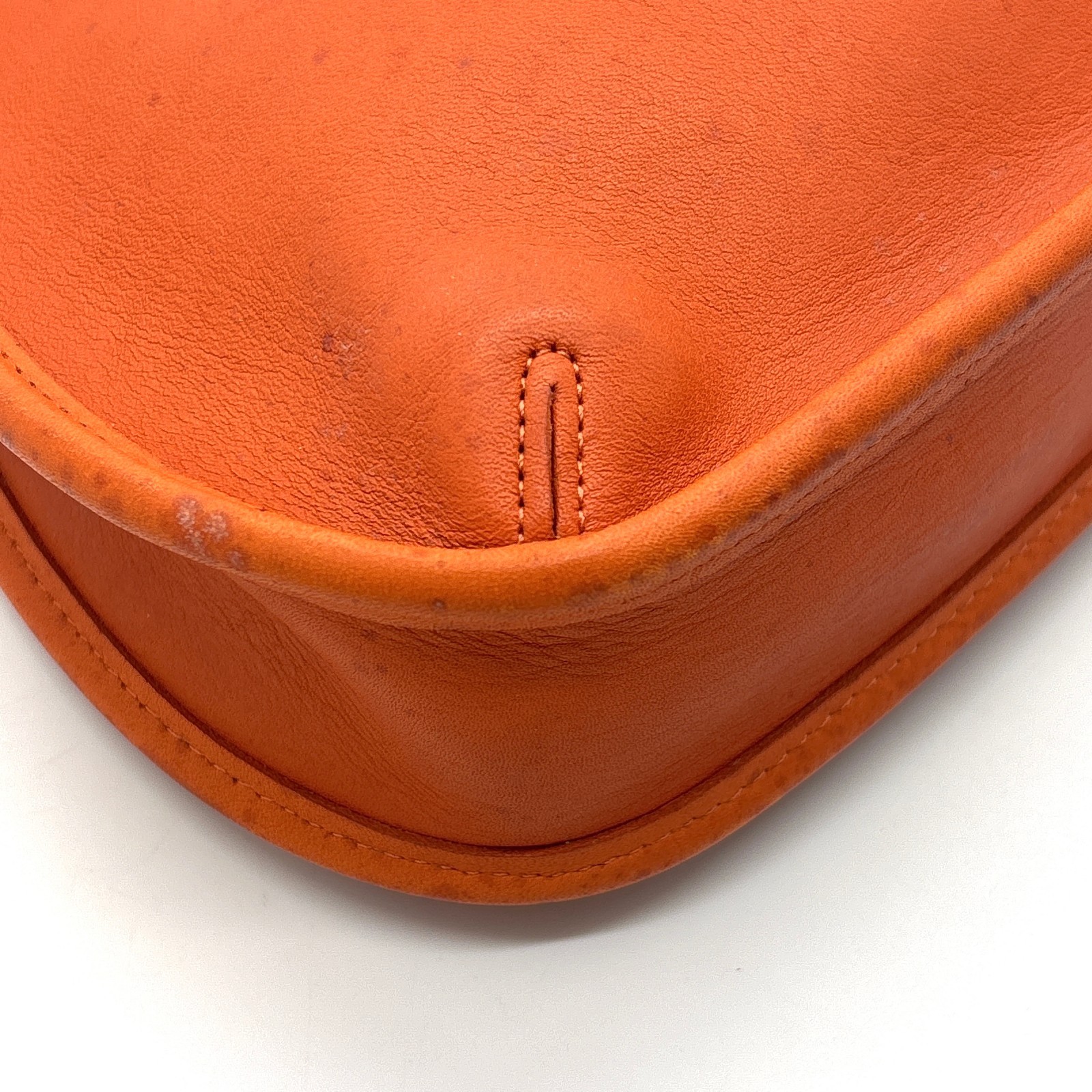 Coach Vintage 9027 Ergo Leather Hobo Bag Orange Made in USA From Japan
