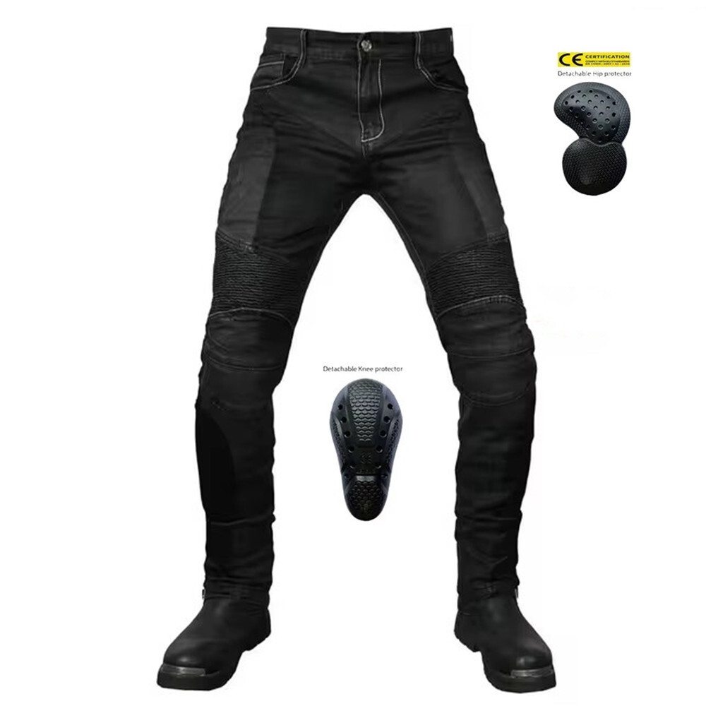 Men Motorcycle Riding Pants Summer Mesh Biker Motocross Jeans Racing Casual Camo