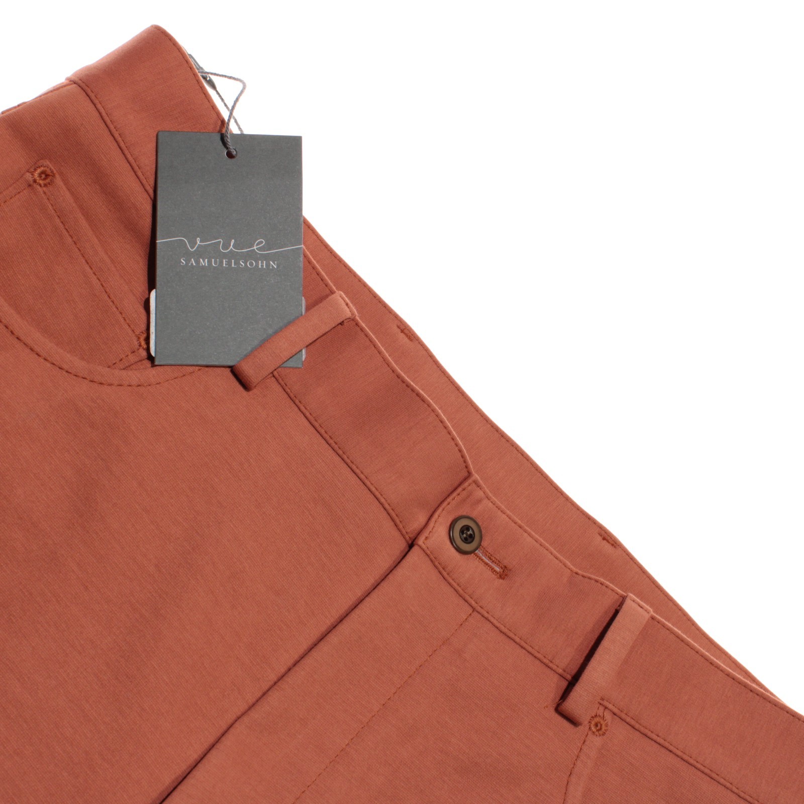 Samuelsohn NWD Five Pocket Jean Cut Pants Size 33 US Vue Orange Cotton Blend