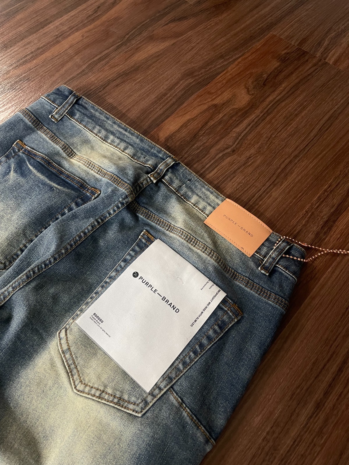 Purple Brand Distressed Stacked Flare Fit Denim Jeans