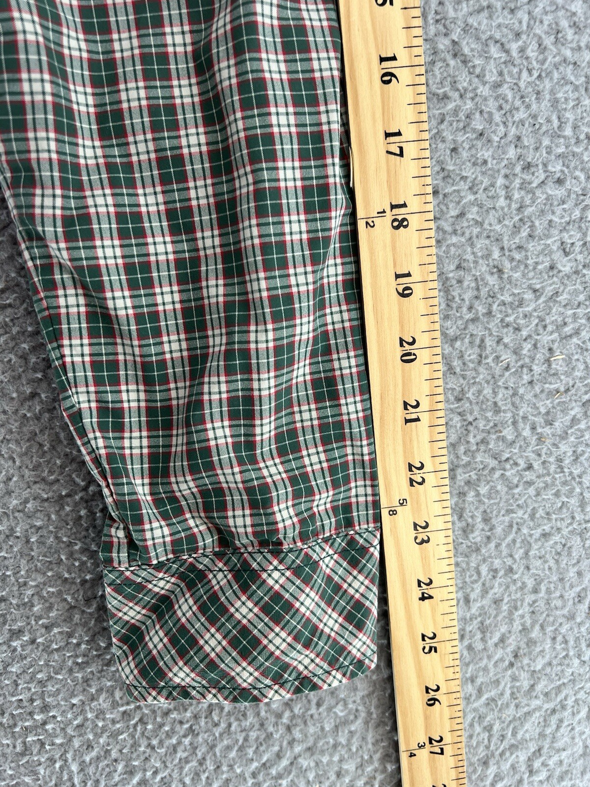 Rohan Wayfarer Mens Shirt Large Muticolor Plaid Button Up Long Sleeve Zip Pocket
