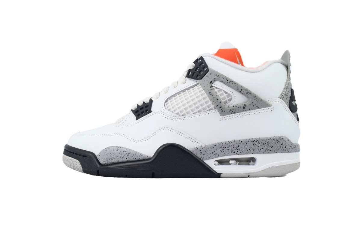 Jordan 4 “White Cement” Men’s Retro OG Basketball Shoes Mid Top US 7-12
