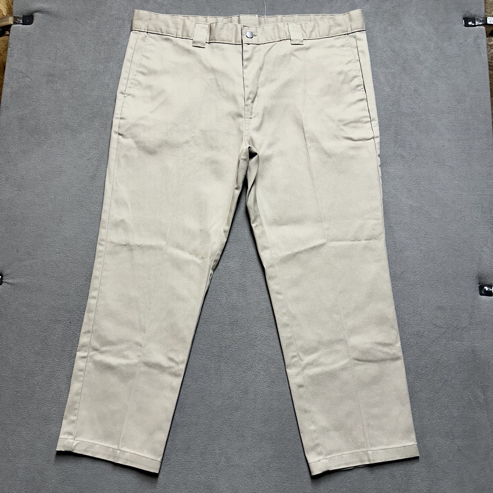 NWOT Brahma Pants Mens 44×30 (46×29.5) Beige Twill Casual Chino Work Office