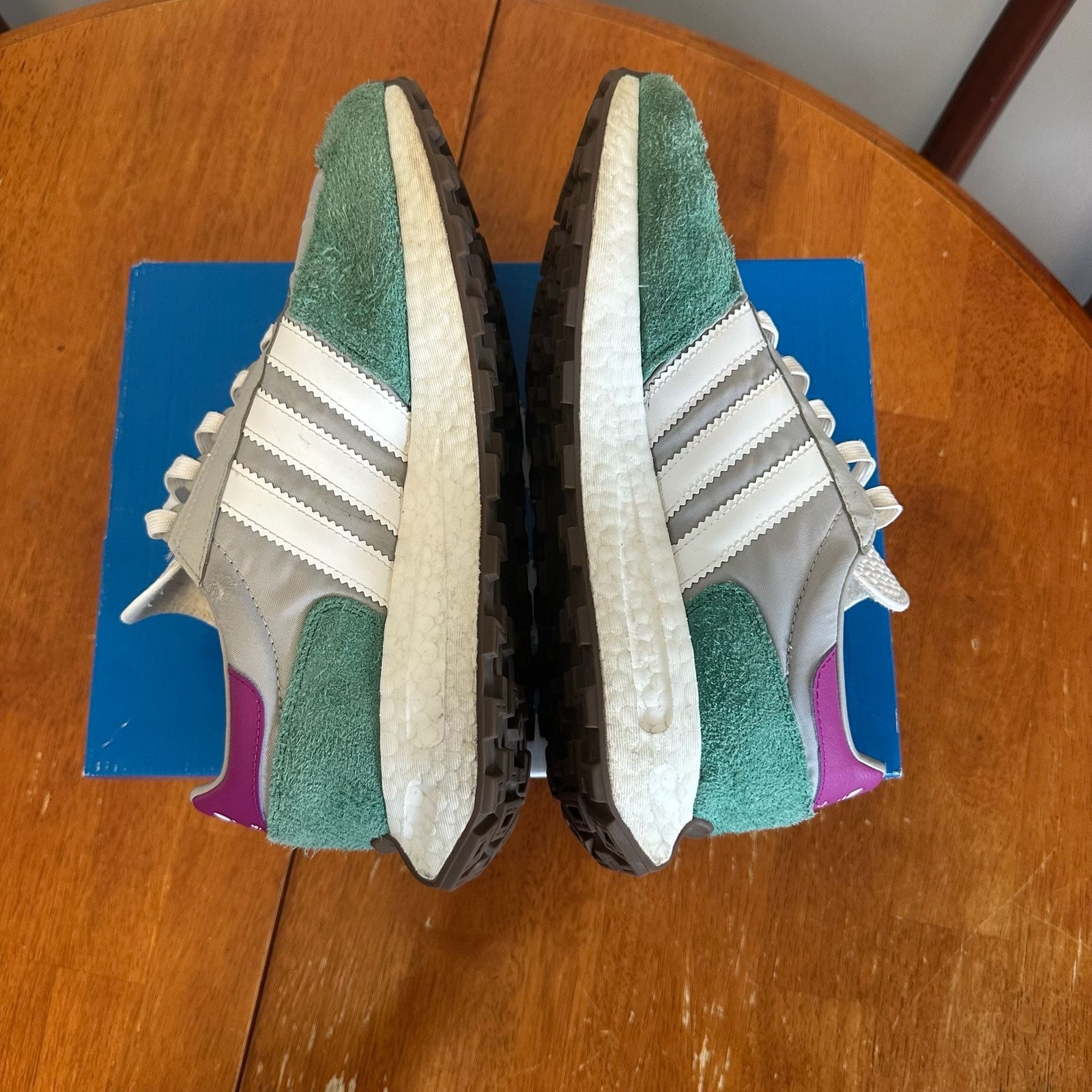 Adidas Retropy E5 Grey Collegiate Green Sneakers H03076